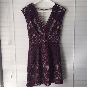 Free People Mini lace dress